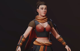 Victory 3D - Stylized Female Samurai Character Creation