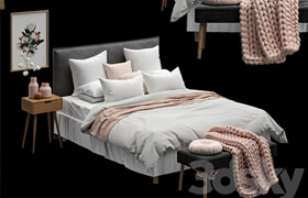 Scandinavian Bedroom Set 01   