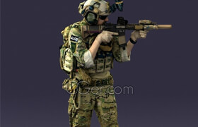 Cgtrader - soldier 0722 3D model