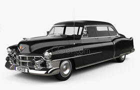 Hum3d - Cadillac 75 sedan 1953 3D model