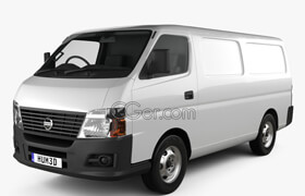 Hum3d - Nissan Urvan Panel Van Low Roof 2011 3D model