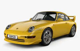 Hum3d - Porsche 911 Carrera RS Clubsport (993) 1995 3D model