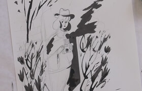 Skillshare - Illustrating with Ink Techniques for Brush and Pen