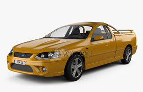 Hum3d - Ford Falcon Ute XR8 2006 3D model