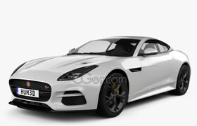 Hum3d - Jaguar F-Type R Coupe 2017 3D model