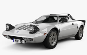 Hum3d - Lancia Stratos 1974 3D model