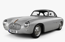 Hum3d - Mercedes-Benz SL-Class (W194) 1952 3D model