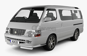Hum3d - Toyota Hiace Passenger Van (JP) 1999 3D model
