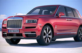 3d squir - Rolls-Royce Cullinan 2019 3D Model