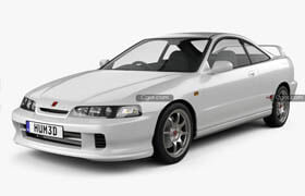 Hum3d - Honda Integra Type-R coupe 1995 car model