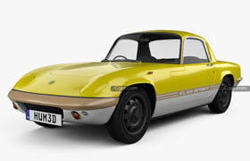 Hum3d - Lotus Elan Sprint Fixed-head Coupe 1971 3D model