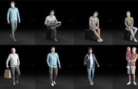 Humano Vol02 Casual - 3dmodel