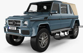 Hum3d - Mercedes-Benz G-class (W463) Maybach Landaulet with HQ interior