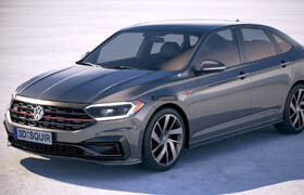 Squir - Volkswagen Jetta GLI 2019 3D Model