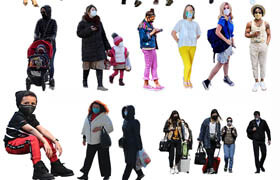 Free Cut Out People Vol. 04 - MASK PACK