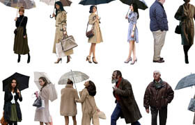 Free Cut Out People Vol. 05 - RAIN PACK