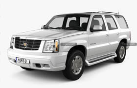 Hum3d - Cadillac Escalade 2002 3D model