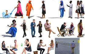 People Cutout Collection - 36 PSD People
