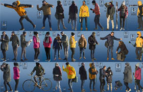 People Cutout Collection - 76 winter PSD XOIO