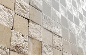 3D mosaic travertine