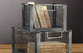 RH / MESH METAL BIN