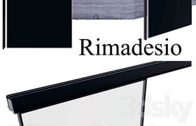 Rimadesio Graphis Single Rail Sliding Doors, for living area doors walk-in-closet