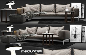 Flexform Lifesteel Sofa