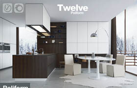 Kitchen Poliform Varenna Twelve (vray + corona)