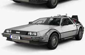 Hum3d cars obj - DeLorean DMC-12