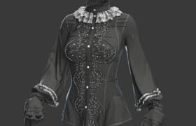 ArtStation - Victorian blouse - Tutorial by Evgeniya Petrova