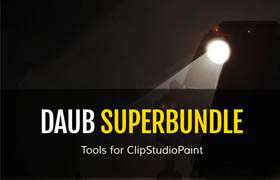 DAUB SuperBundle - 466+ Pro Tools and 60 Textures for Clip Studio Paint