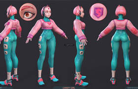 ArtStation - Candy Girl 2 - 3dmodel