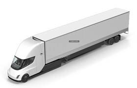 Turbosquid - Electric Semi Truck Tesla with Trailer Rigged