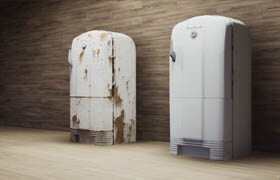 Udemy - vintage fridge 3d modelling a game asset complete course