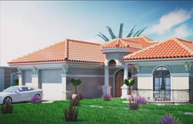 Udemy - 3d visualization , 3ds Max ,V-ray ,Photoshop - 3D Render The VILLA