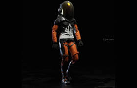 ArtStation - 3D Astronaut for Concept art by Rushil Kejriwal - 3dmodel