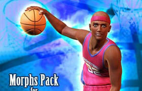 DAZ3D/Poser - Morphs Pack for Basketball Set M4