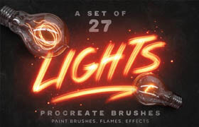 Creative Market - Lights Procreate Brushes