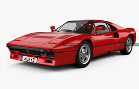 Hum3D - Ferrari 288 GTO 1984 3D model