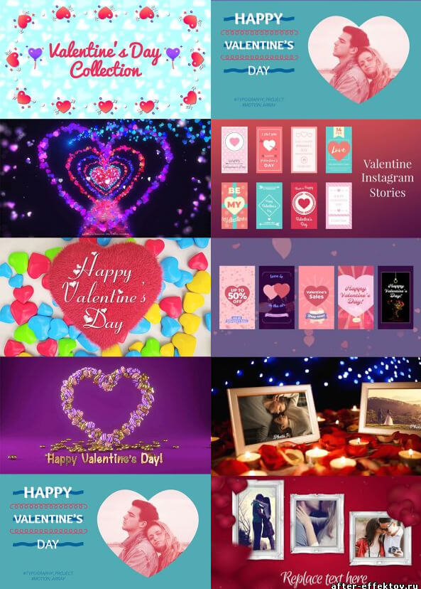 Cger Com Motion Array Valentines Day After Effects 9in1 Bundle