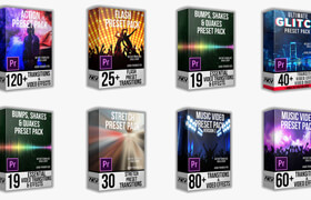 AKV Studios - Transition Preset Pack Bundle for Premiere Pro
