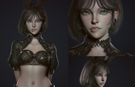 Artstation - Bunny Girl By G BIN - 3dmodel