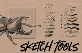 Sketch Tools - Traditional Sketch Brushes for Photoshop - brush