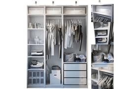 Wardrobe with filling