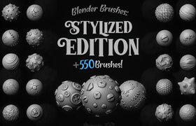 ArtStation - [MEGAPACK] 550+ Blender Brushes Stylized Edition (4K Alphas Included) - brush