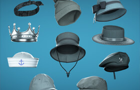ArtStation - Marvelous Designer Hats - 3D Fashion Design Course