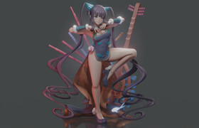 Artstation - Yang Guifei (Blend File) - Full Package - 3dmodel