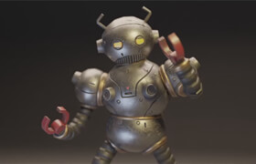 Skillshare - Retro Robot Modeling from Concept in Blender 2.9 by Daniel Kim