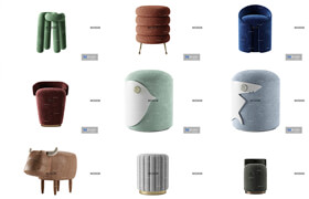FURNITURE COLLECTION 2021 - 02 Ottomans