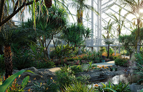 Globe Plants - Bundle14 - Tropical Garden 02 - 3dmodel